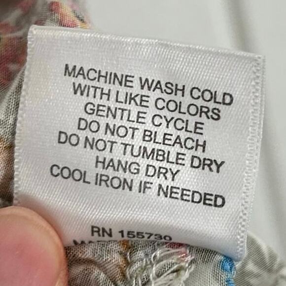 Jane + Delancey Women Sleeveless Top Blouse Boho Peasant Cottagecore Size Medium - Picture 6 of 6